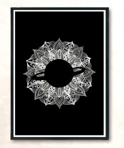 Mandala Circle Planet Modern Poster Print