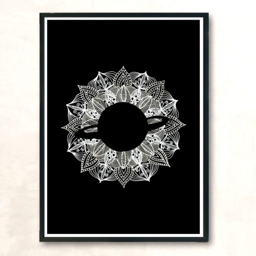 Mandala Circle Planet Modern Poster Print