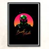 Mandalorian Hunter Modern Poster Print