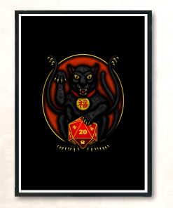 Maneki Neko Displacer Beast Azhmodai 2020 Modern Poster Print