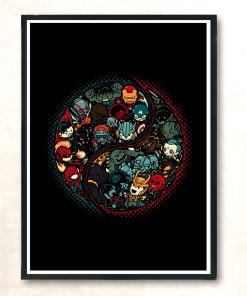 Marvelous Yin Yang Modern Poster Print