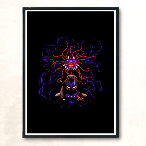 Masked Evil Modern Poster Print