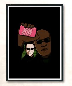 Matrix Club Modern Poster Print