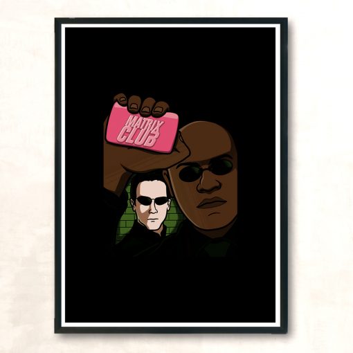 Matrix Club Modern Poster Print