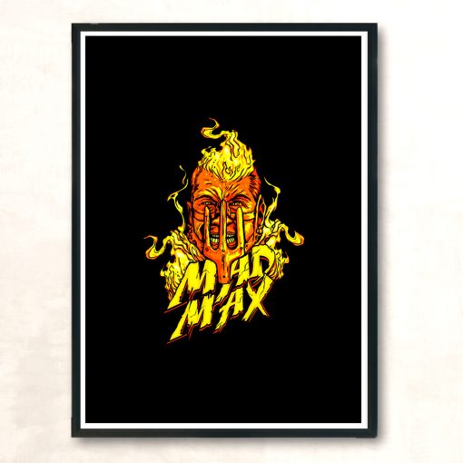 Maxs Burning Head Modern Poster Print