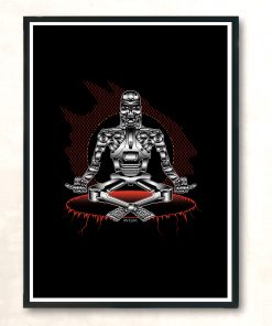 Meditator Modern Poster Print