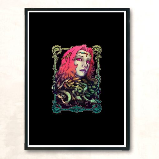 Medusa Devil Modern Poster Print