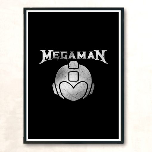 Megaman Megadeth Parody Modern Poster Print