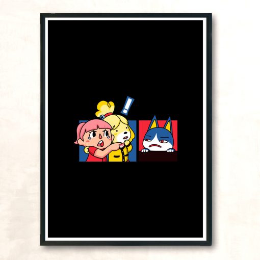 Meme Crossing Modern Poster Print