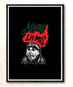 Merry Home Litmas Alone Modern Poster Print