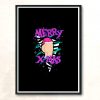 Merry X Mas Modern Poster Print