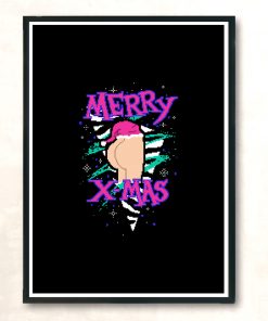 Merry X Mas Modern Poster Print