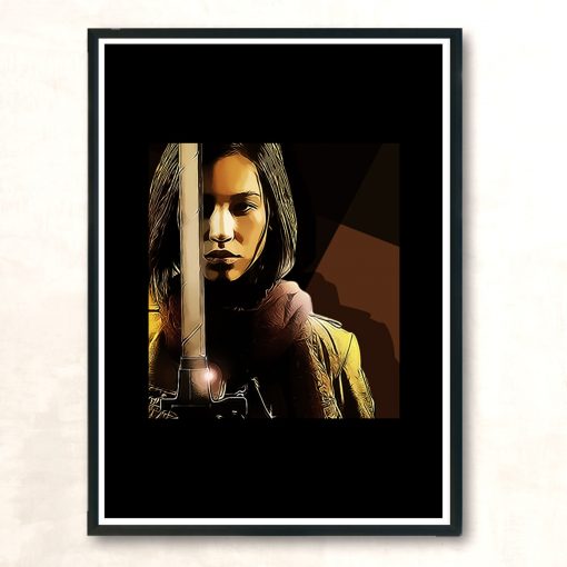 Mikasa Ackermann Paint Art Style Modern Poster Print