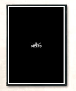 Miles Davis Trumpet Logo Modern Poster Print