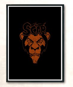 Misfit Lion Modern Poster Print