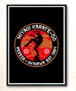 Miyagi Karate Do Crane Kick Modern Poster Print