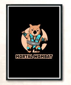 Mortal Wombat Modern Poster Print