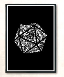 Mosaic D20 Modern Poster Print