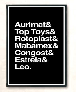 Motu World Helvetica Modern Poster Print