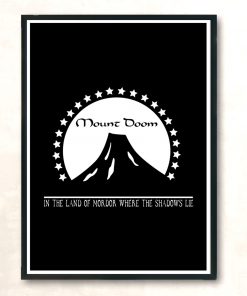 Mount Doom Modern Poster Print