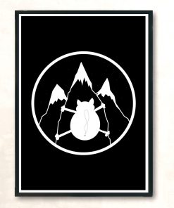 Mountains Cat Modern Poster Print