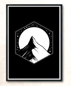 Mountains Here Modern Poster Print