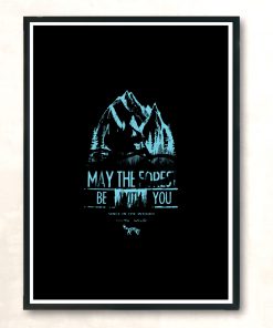 Mtb May The Forest Modern Poster Print