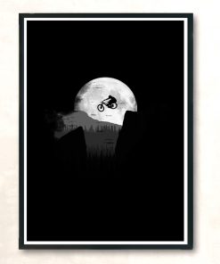 Mtb Moon Jump Modern Poster Print