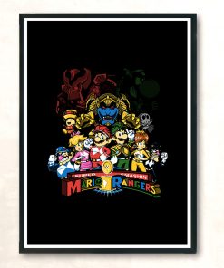 Mushroom Rangers Modern Poster Print