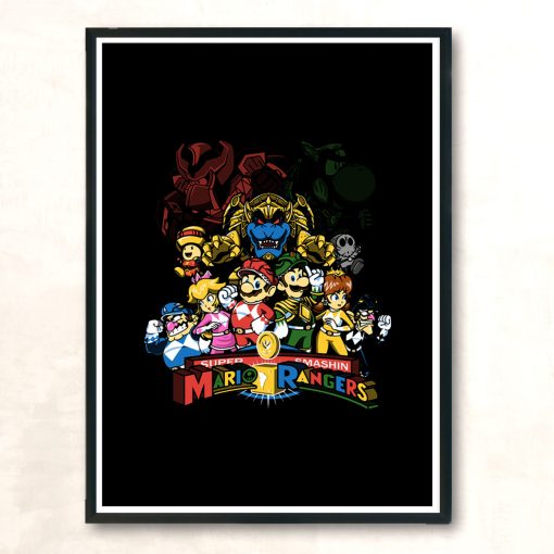 Mushroom Rangers Modern Poster Print