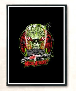 Music Attacks Modern Poster Print