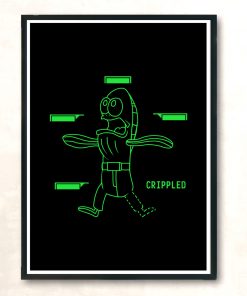 My Irradiated Leg Modern Poster Print