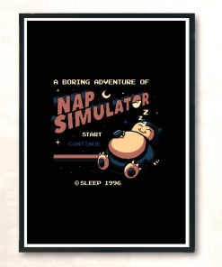 Nap Simulator Modern Poster Print