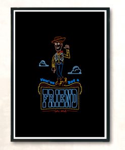 Neon Cowboy Modern Poster Print