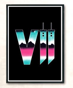 Neon Fantasy Modern Poster Print