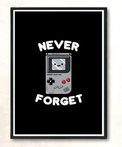 Never Forget Modern Poster Print