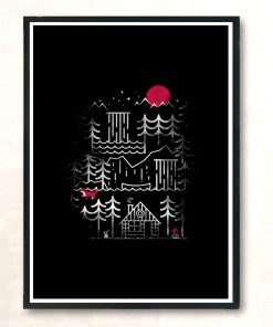 Nightcabin Modern Poster Print