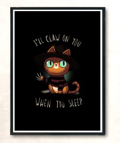 Nightmare Kitty Modern Poster Print