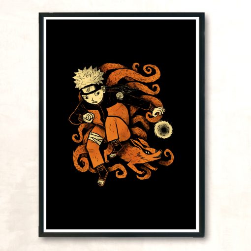 Nine Tails Modern Poster Print