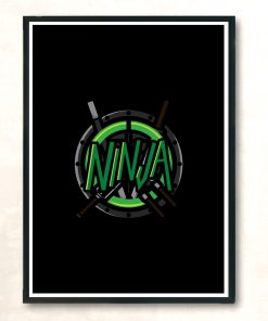 Ninja Modern Poster Print