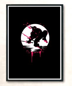 Ninja R Modern Poster Print