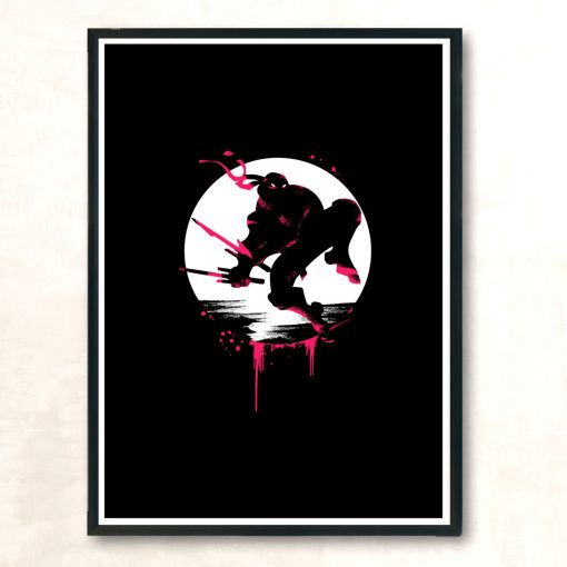 Ninja R Modern Poster Print