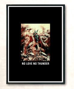 No Love No Thunder Modern Poster Print