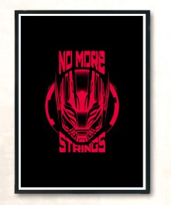 No More Strings Cherry Modern Poster Print