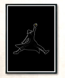 Noir Jordan V2 Modern Poster Print