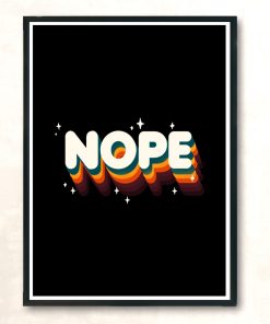 Nope Modern Poster Print