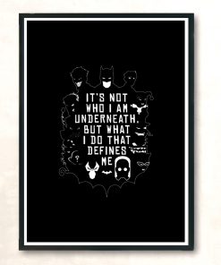 Not Who I Am Underneath Modern Poster Print