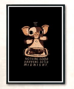 Nothing Good Happens After Midnight Modern Poster Print