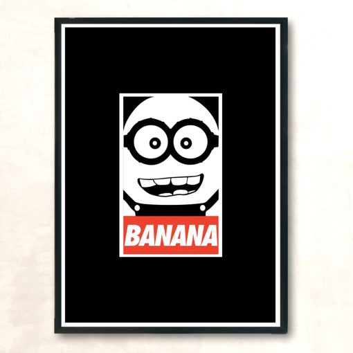 Obe Banana Modern Poster Print