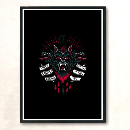 Oceans Of Time Goth Tattoo Dracula Vampire Modern Poster Print